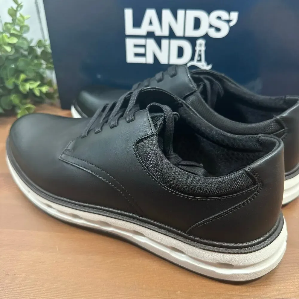 Lands' End Men's Sport Black Oxford‎ Shoes Size 9